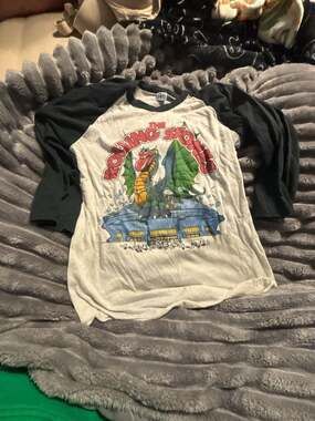Vintage 1981 The Rolling Stones Concert Tour Dragon Raglan 3/4 Jersey T-Shirt
